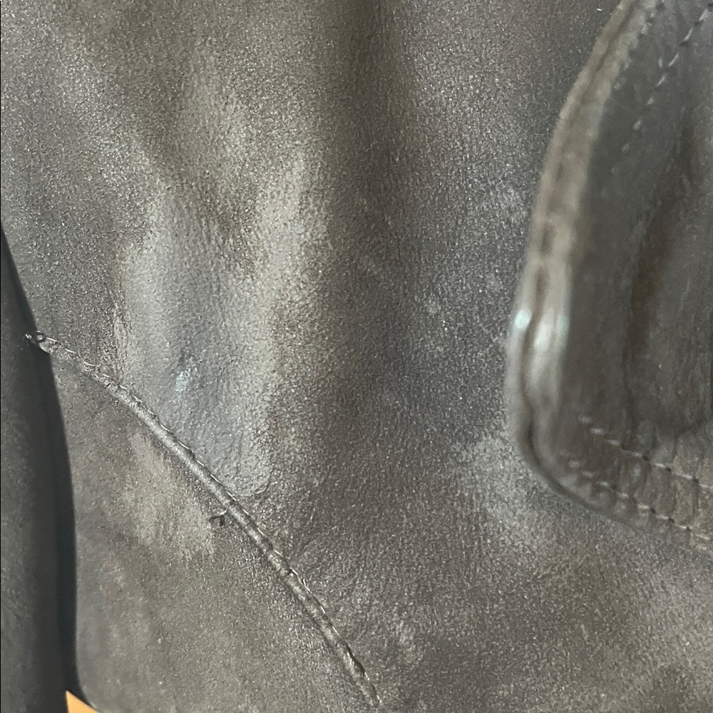 Vintage Bohemian Brown Suede Fitted Jacket w/pockets & decorative Buttons Size S - Picture 8 of 16